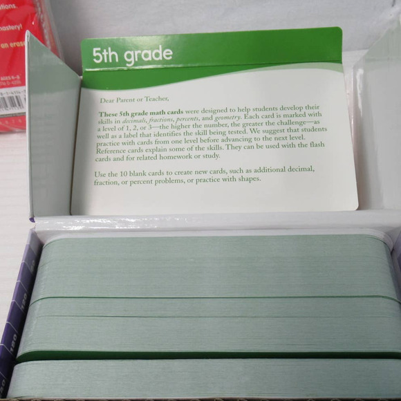 5th Grade Math Flashcards Set - Picture 6 of 7